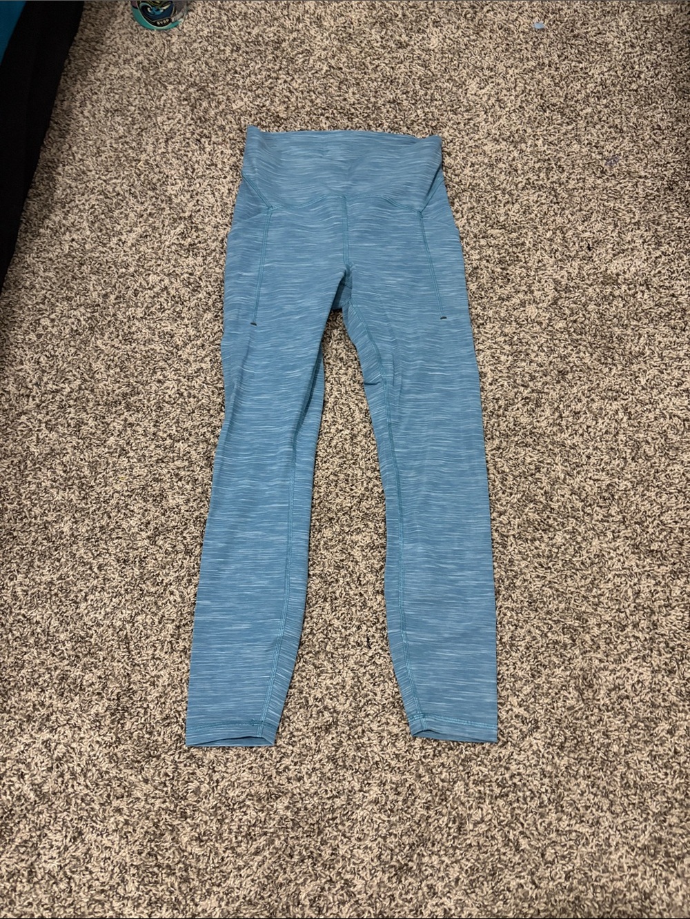 Blue High-Waist Lululemon Leggings